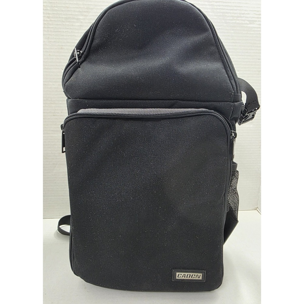 Black DSLR Camera Backpack Padded Adjustable Dividers Photography Bag 16x9x5